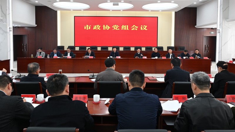 市政协召开党组会议和主席会议