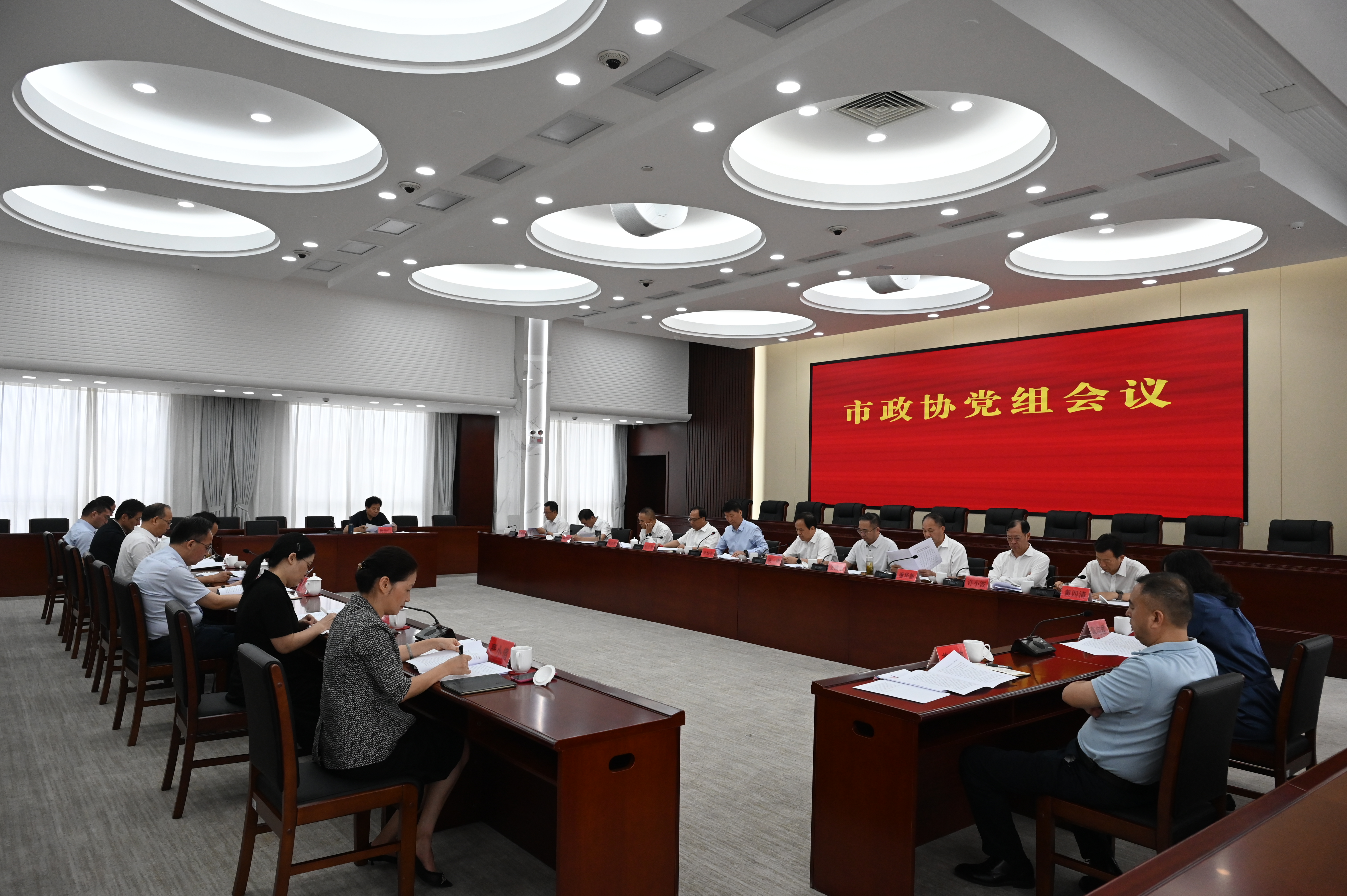 市政协党组召开会议