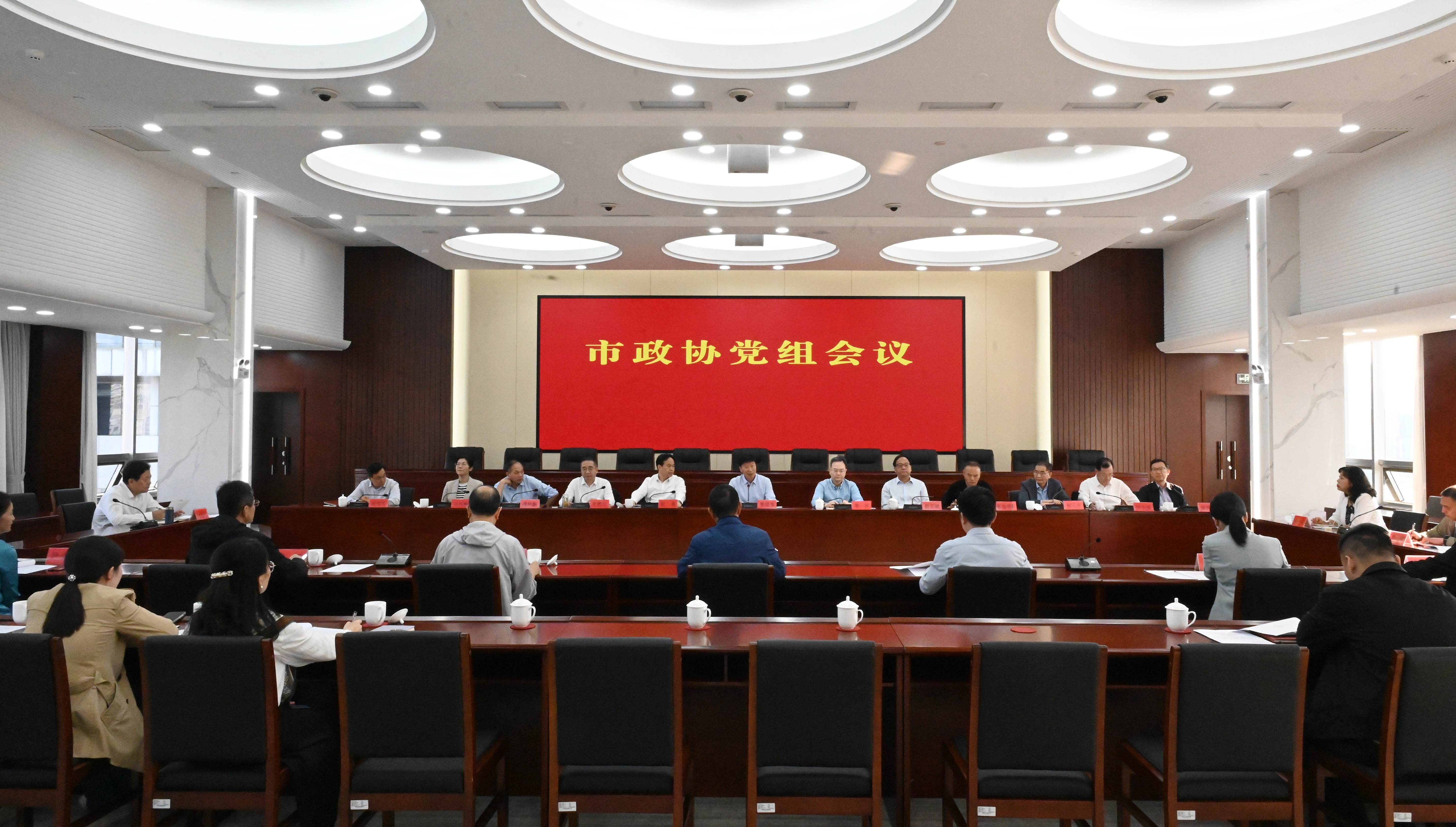 市政协党组召开会议